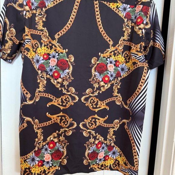 Fashion Nova Men Black Graphic  Shirt SZ L - Picture 9 of 12